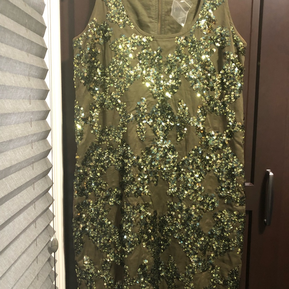 I.Crew sequined shift dress